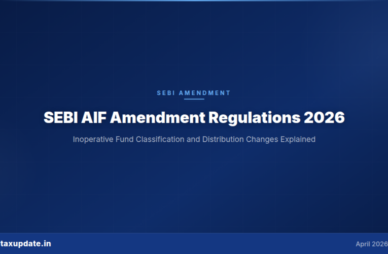 SEBI AIF Amendment Regulations 2026: What Inoperative Fund Classification and Regulation 29 Changes Mean for AIF Managers